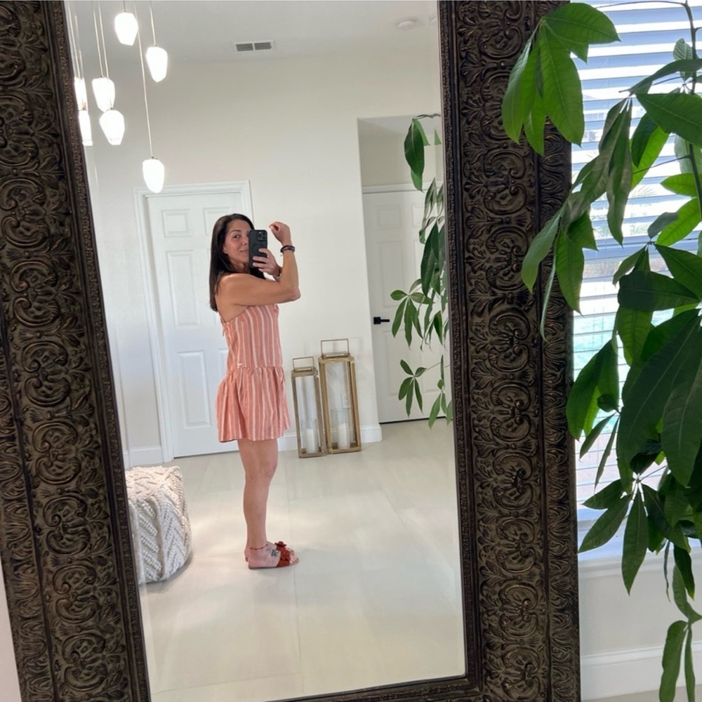 Levi's Orange and White Striped Garment